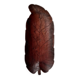 XXL wooden pocket tray in the shape of a leaf