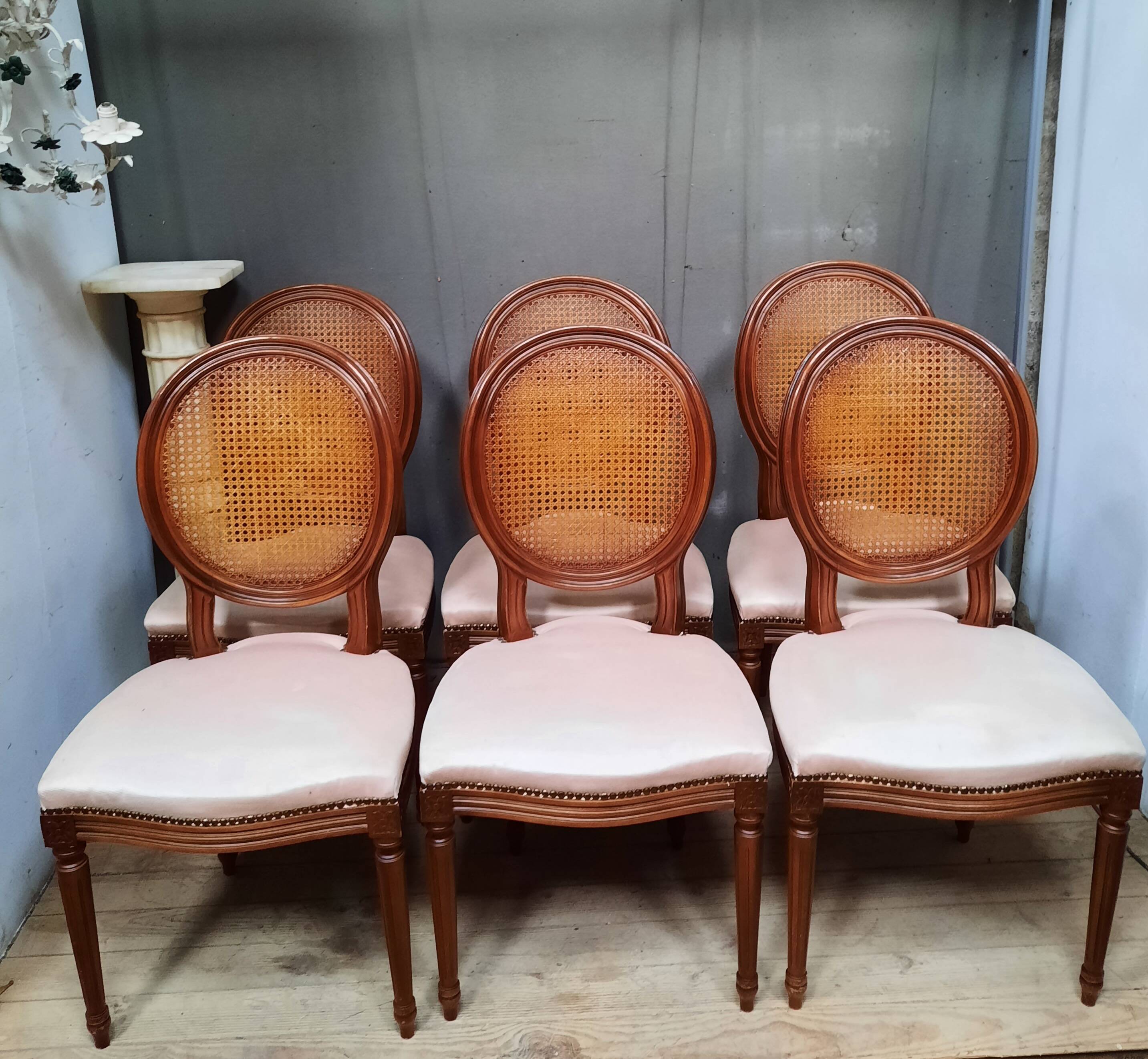 Set of 6 Louis XVI style chairs