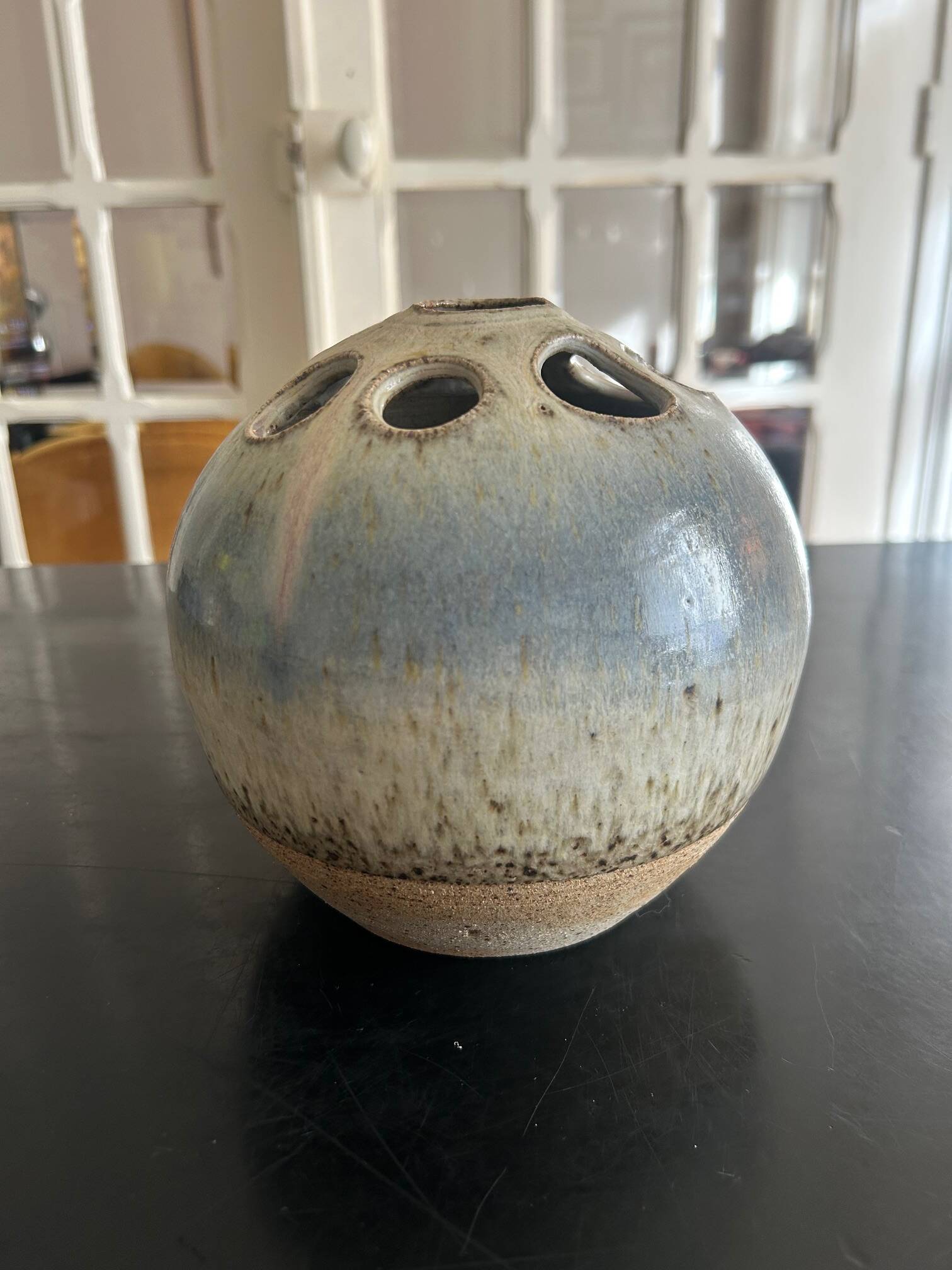 Ceramic flower spike vase 1970