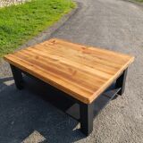 Vintage Scandinavian solid pine coffee table