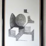 "dans la lumiére" encre de chine