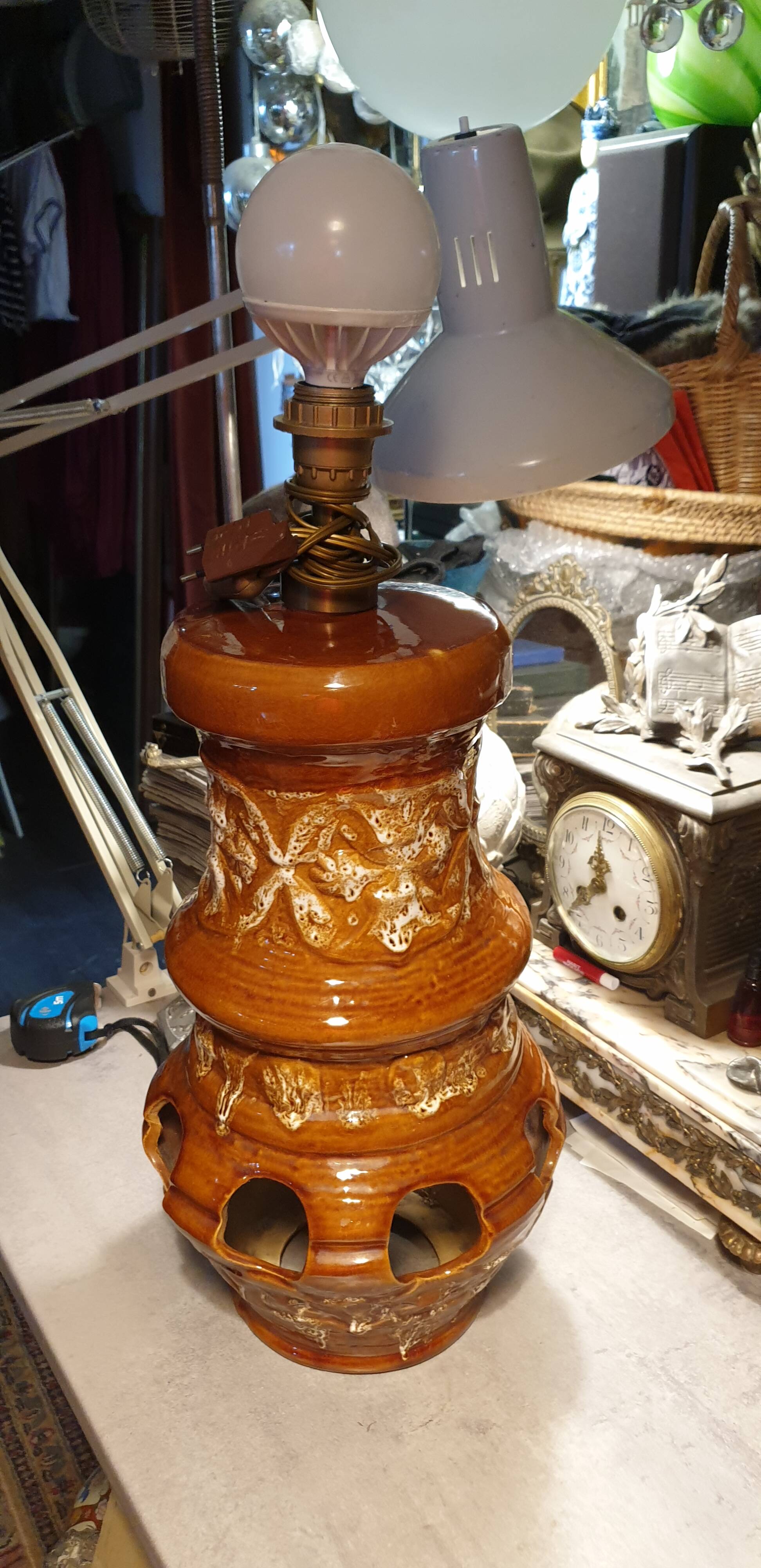 Seventies ceramic lamp