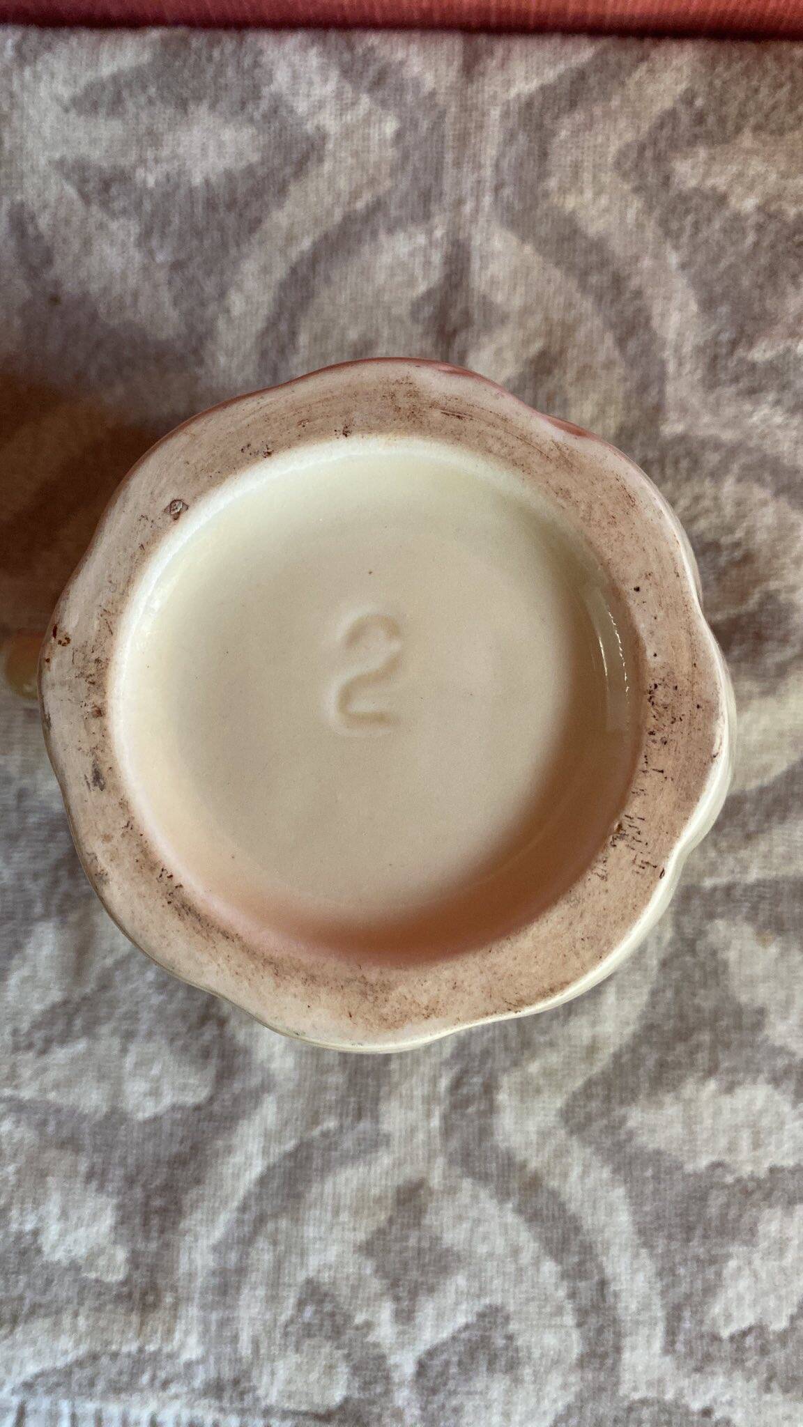 White Ceramic Pitcher 1950s