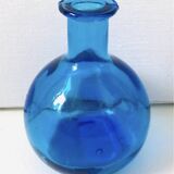 Blue glass vase