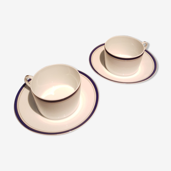 Pair of Haviland porcelain cups