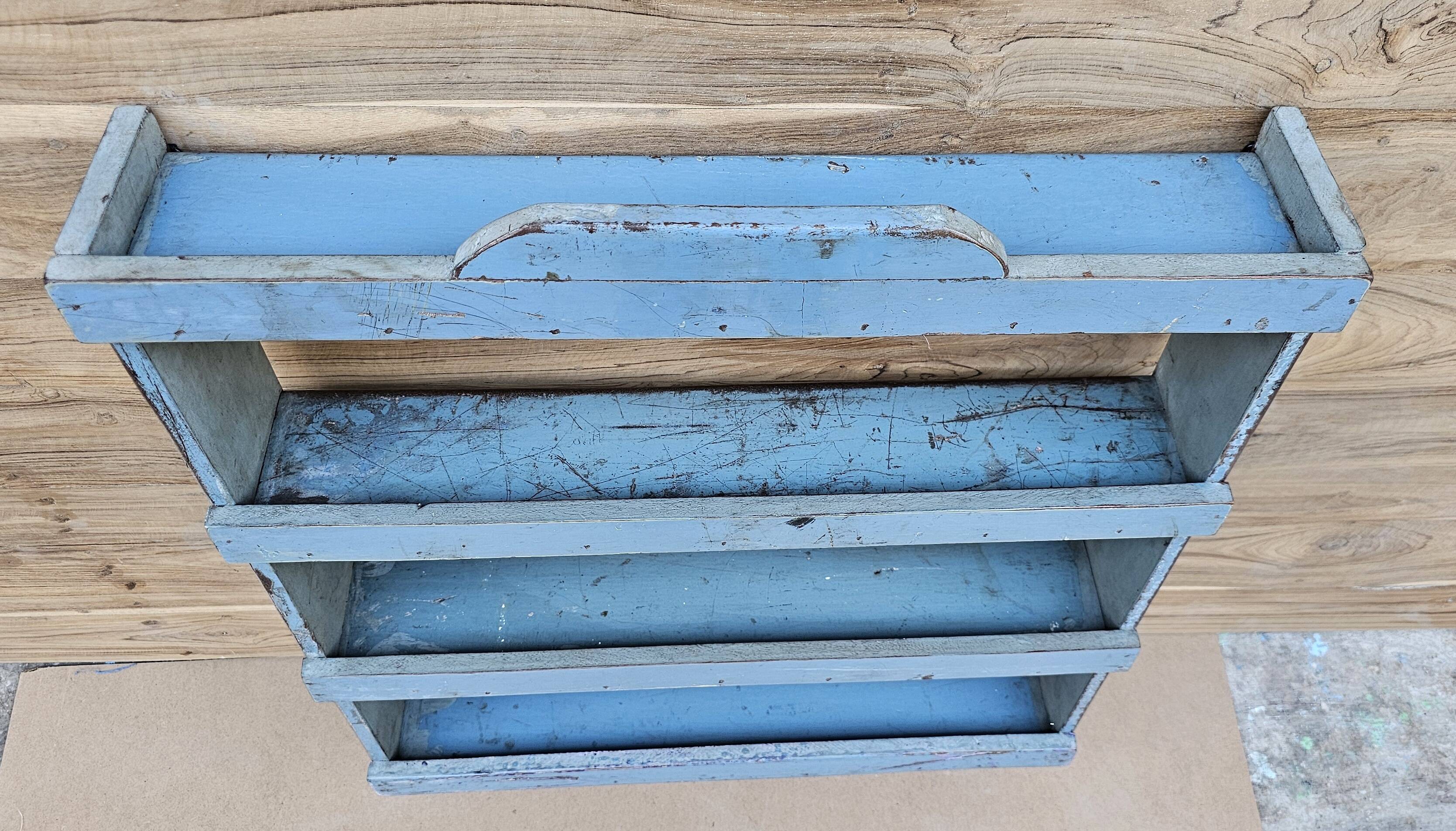 Burmese teak wall shelf