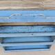 Burmese teak wall shelf