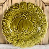 6 old Sarreguemines slip plates