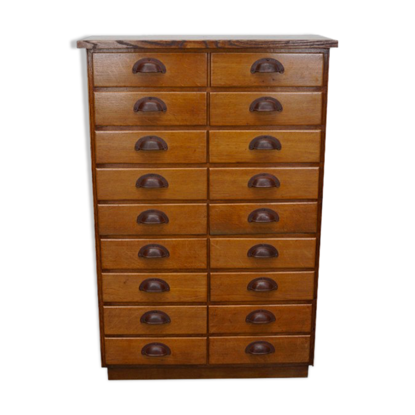 German apothecary's cabinet in oak mid-twentieth century