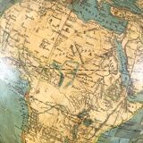 Globe map world 1880 Ernst Schotte