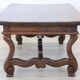 Solid Walnut Coffee Table, Italy, Early 20th Century, Restored