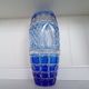 Large Vintage Nachtmann "Bamberg" Cobalt Blue Cut-to-Clear Crystal Vase