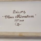 Spoon holder tray with old Moustiers decor