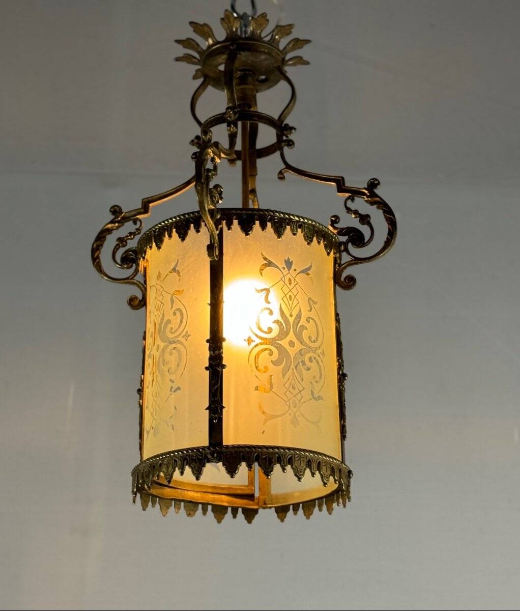 Bronze lantern in Napoléon III style circa 1900