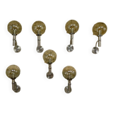 applique chrome & verre fumé, 1970
