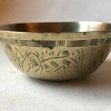 Set of brass Chinese cups