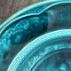 Collection Plate in Turquoise Majolica – Rubelle Ombre Enamel / A.D