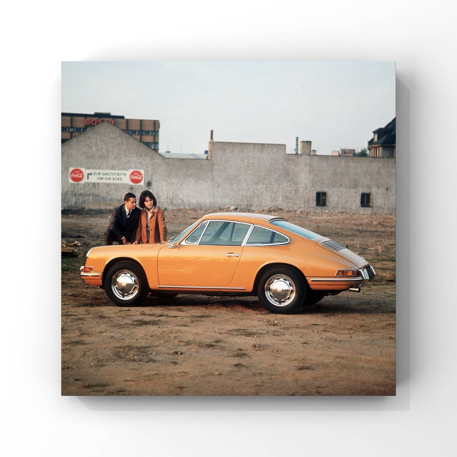 Tirage d'art Porsche 912 orange, 1967