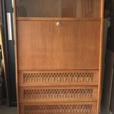 Rattan secretary desk circa 1960