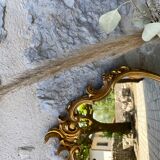 Golden baroque mirror 70x41cm