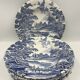 6 Hollow plates English Vintage style
