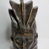 Decorative Carved Wood Guro Helmet Mask – Ivory Coast, 35 cm