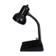 Black flexible desk lamp with built-in flashheld