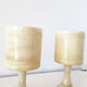 Pair of vintage alabaster lamps 1960