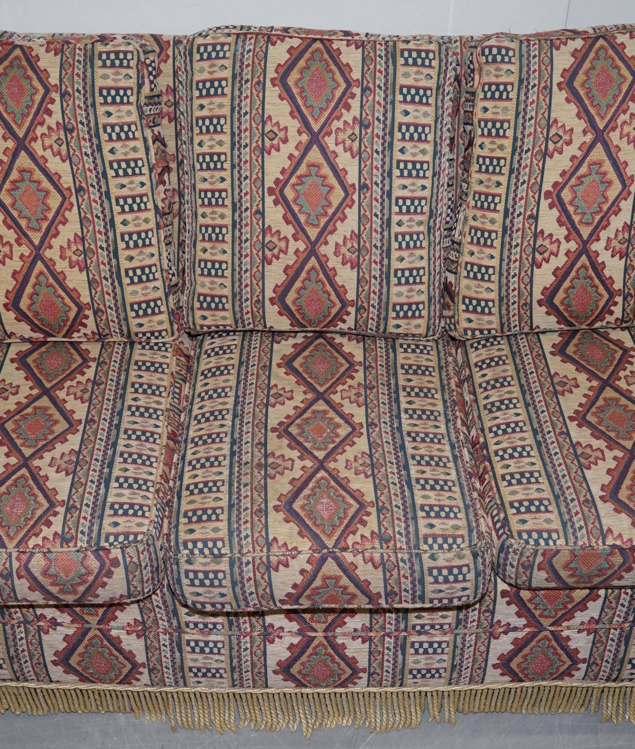 Art Deco style upholstered Kilim sofa
