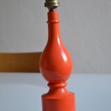 Orange lamp foot 70's philippe capelle