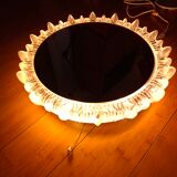 1970s mirror with glass frame