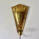 Scandinavian wall candle holders in brass