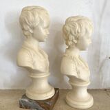 Cast alabaster bust