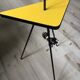 Vintage 70s formica yellow floor lamp