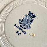 Service of 10 flat ceramic plates St Amand Marie-Rose vintage 20s/30s