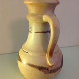 Vase ball scheurich vintage beige ceramic