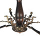 Period chandelier art deco qulétrides women with recorder autos