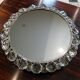 Illuminated round crystal glass mirror from Palwa, West-Germany 1950s