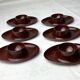Coquetiers plastique marron vintage 6 pièces