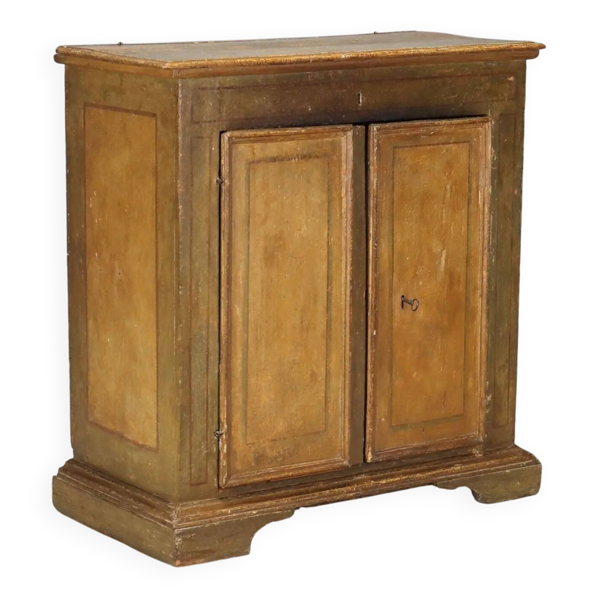 Buffet baroque ancien en peuplier laqué, XVIIIe siècle