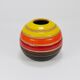 Vase boule en céramique rayé Aldo Londi Bitossi, Italie, 1960s