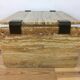 Yellow travertine coffee table, 70/80s