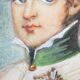Hand-painted miniature by gille xxeme representing the eaglet
