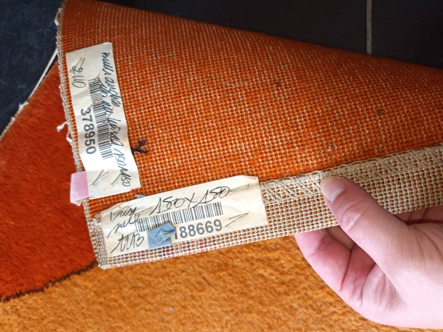 Vintage 1970 Space Age rug