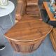 Curved wooden corner unit – Classic style