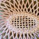 Large basket in pink slip signed Pichon
