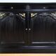 Sideboard of Blackened Oak Paneling, Regency style – Late 19th century