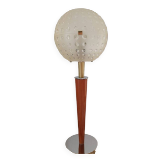 Lampe conique et abat jour acrylique 1970 scandinave