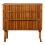 Commode vintage en bois satiné, style Mid-Century. Livraison. Moderne.