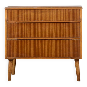 Commode vintage en bois satiné, style Mid-Century. Livraison. Moderne.